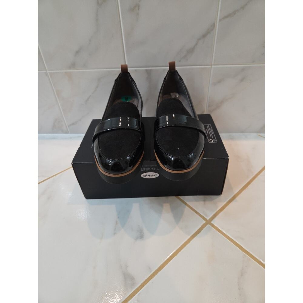 Dr. Scholls Women Shoes 8M Webster Loafer Patent Leather Lug Sole Platform